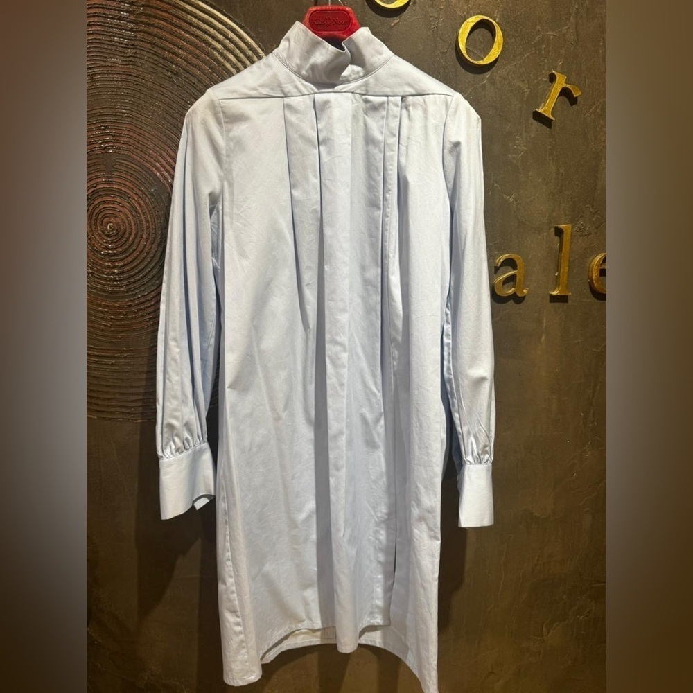 Baum und pferdgarten Light Blue mini Dress Shirt long sleeved size EU 36 NWT - Picture 1 of 4